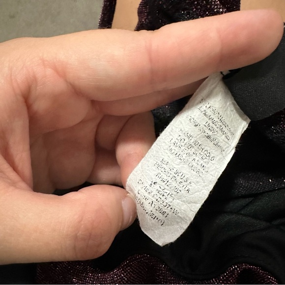 3/$20⚡️ Too Glam Purple Glitter Mini Dress Rouched Side Homecoming Dance - Picture 4 of 14